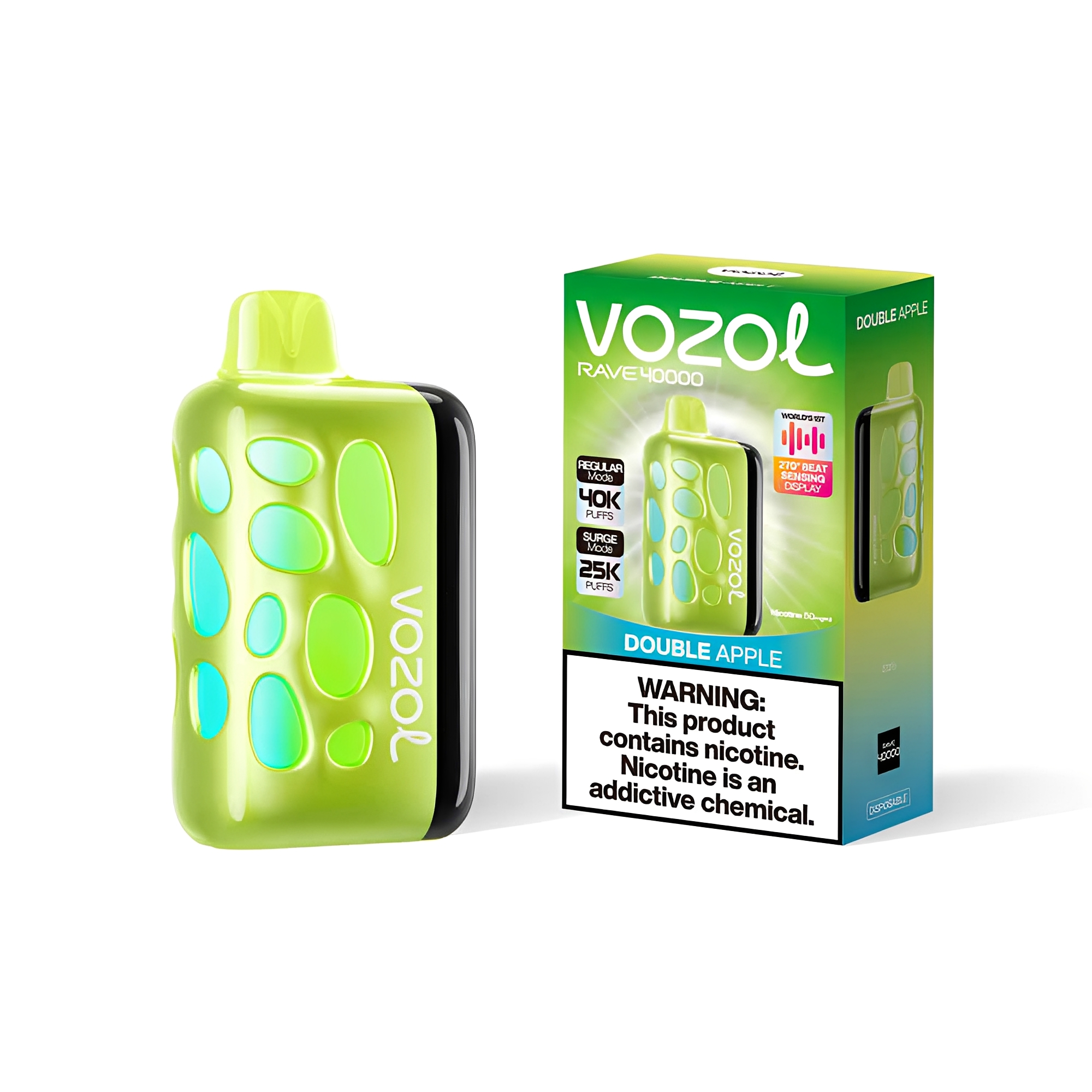 Vozol Rave 40000 Double Apple – Bild 2