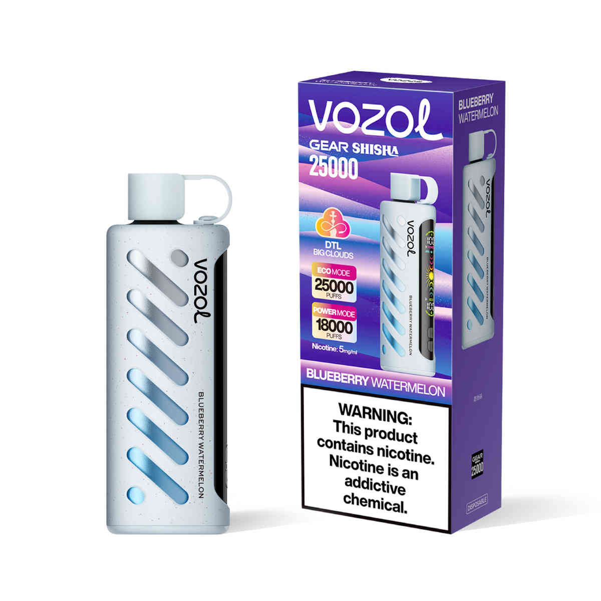 Vozol Gear Shisha 25000 Blueberry Watermelon - Kép 2