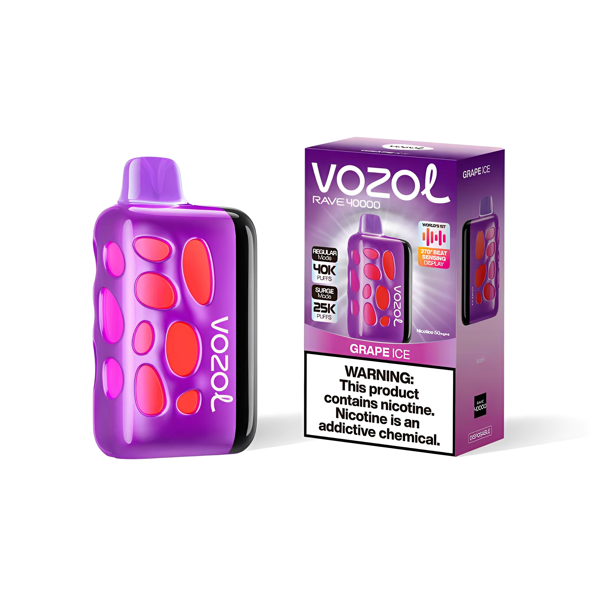 Vozol Rave 40000 Grape Ice – Bild 2
