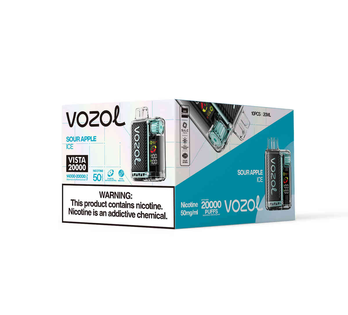 Vozol Vista 20000 Sour Apple Ice – Image 3