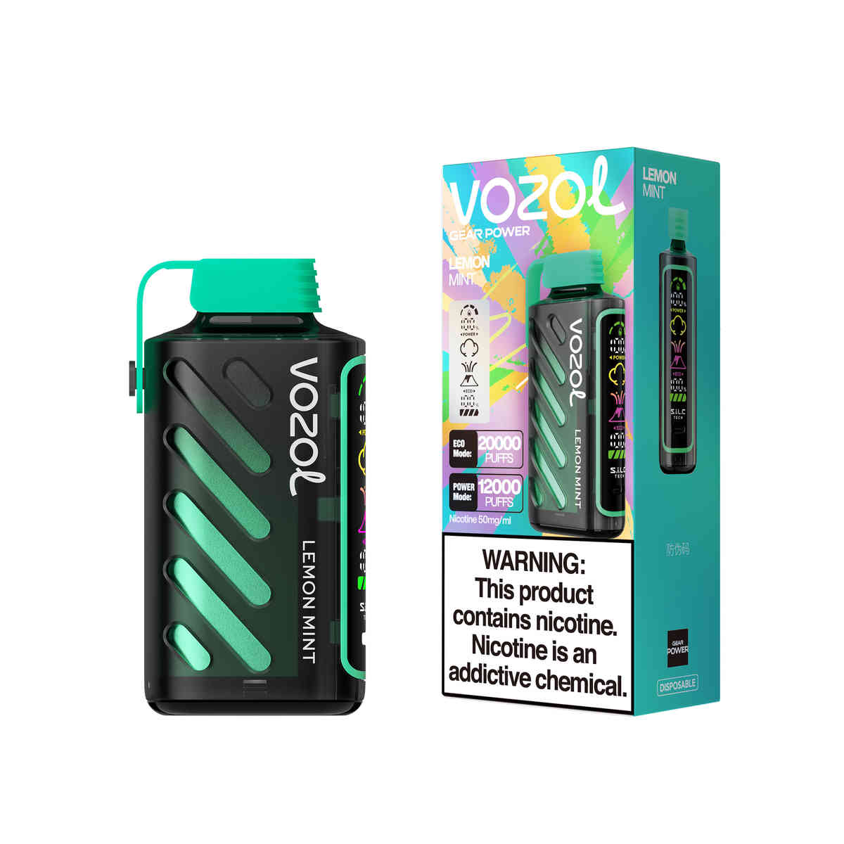 Vozol Gear Power 20000 Lemon Lime – Bild 2