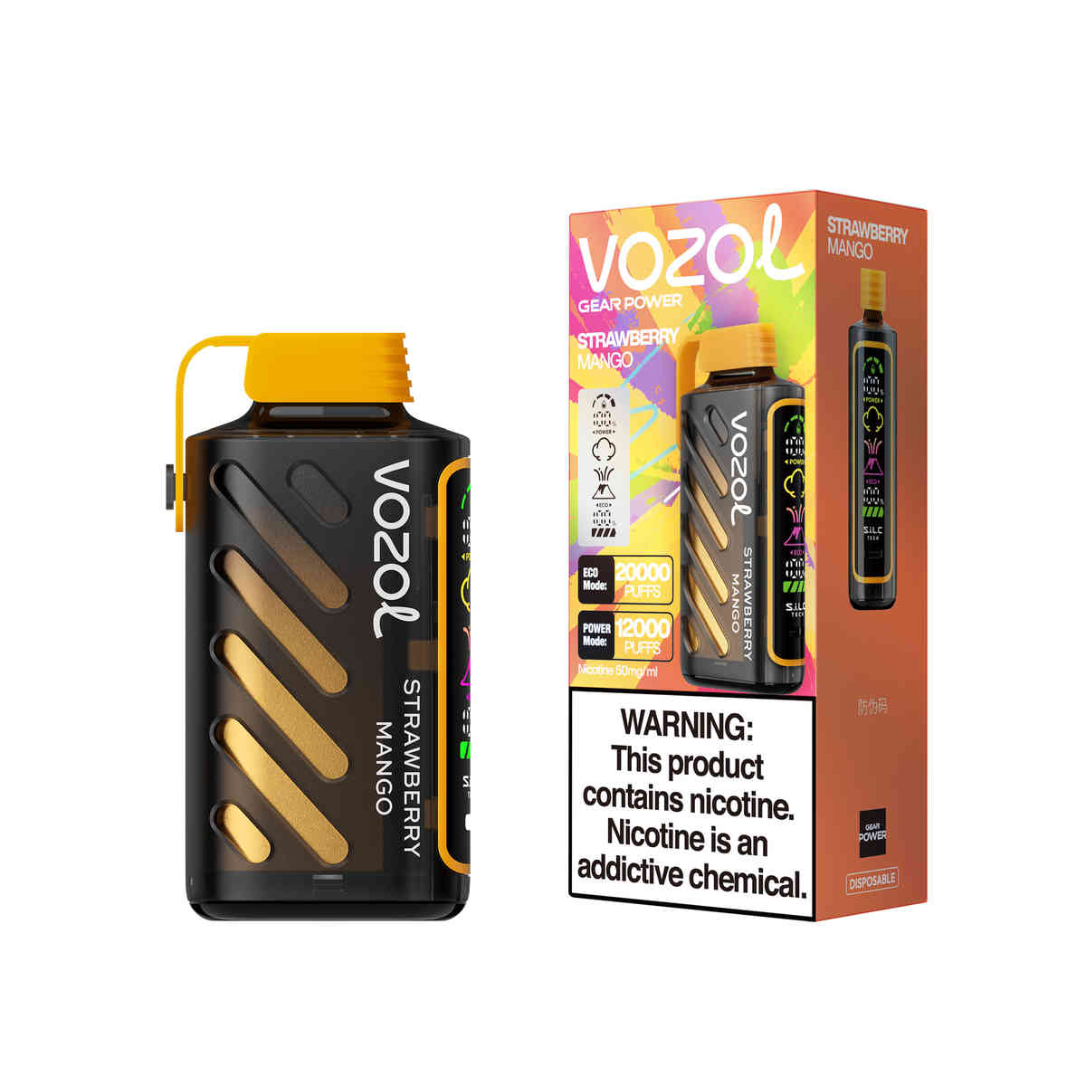 Vozol Gear Power 20000 Strawberry Mango – Bild 2