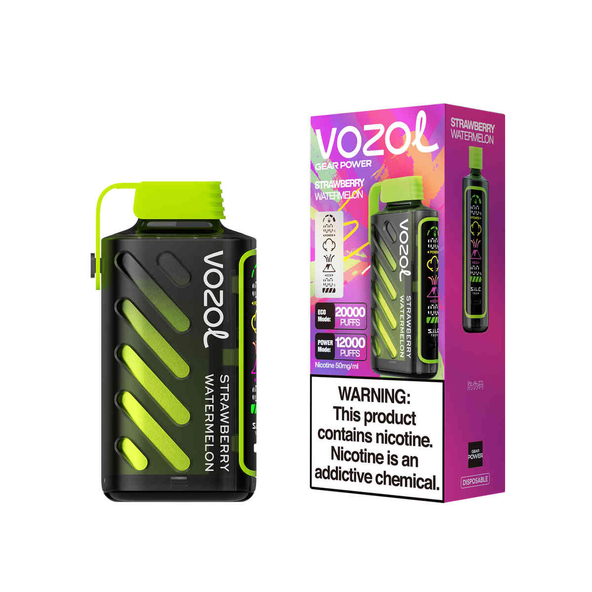 Vozol Gear Power 20000 Strawberry Watermelon – Bild 2