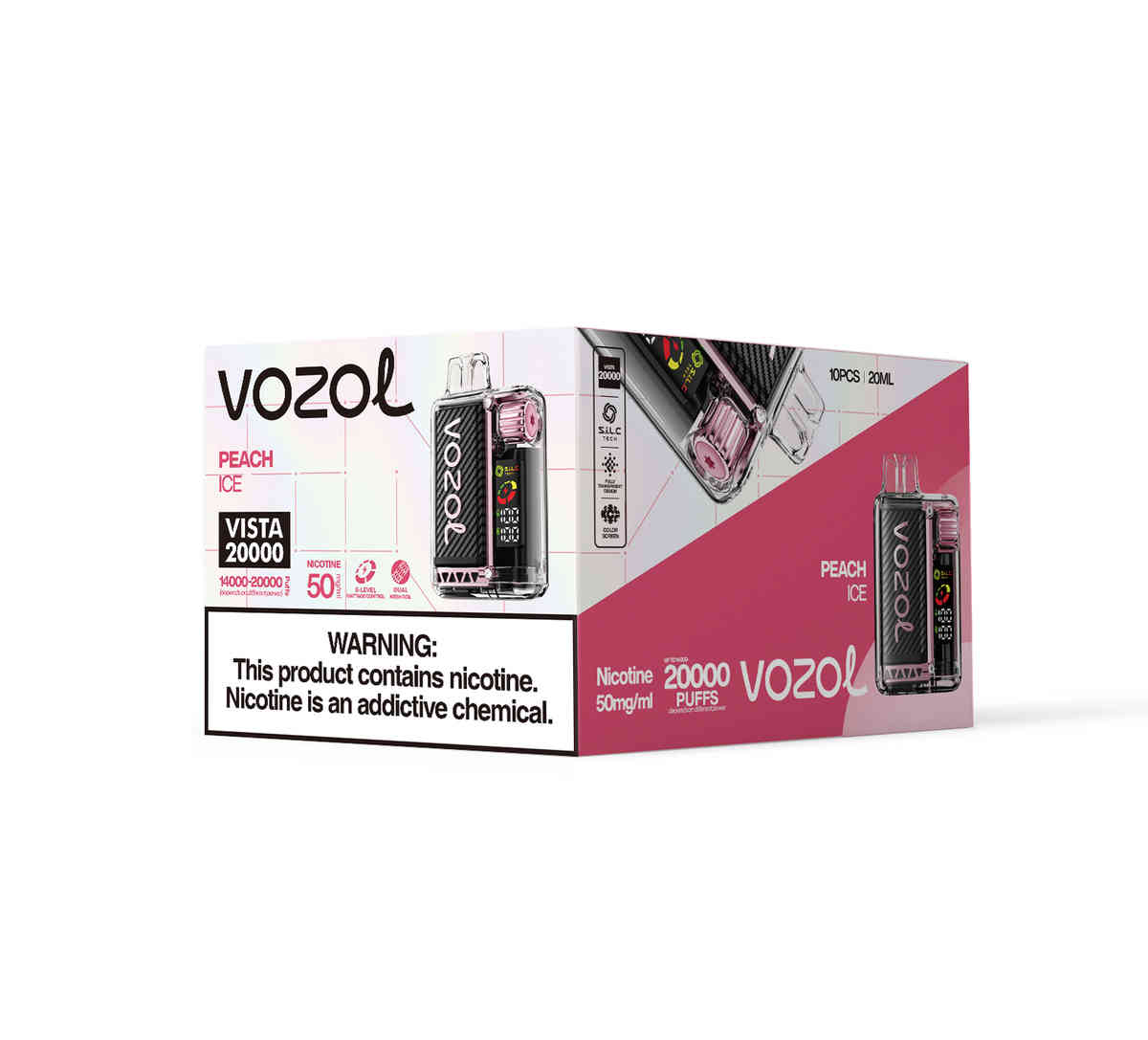 Vozol Vista 20000 Peach Ice - immagine 3