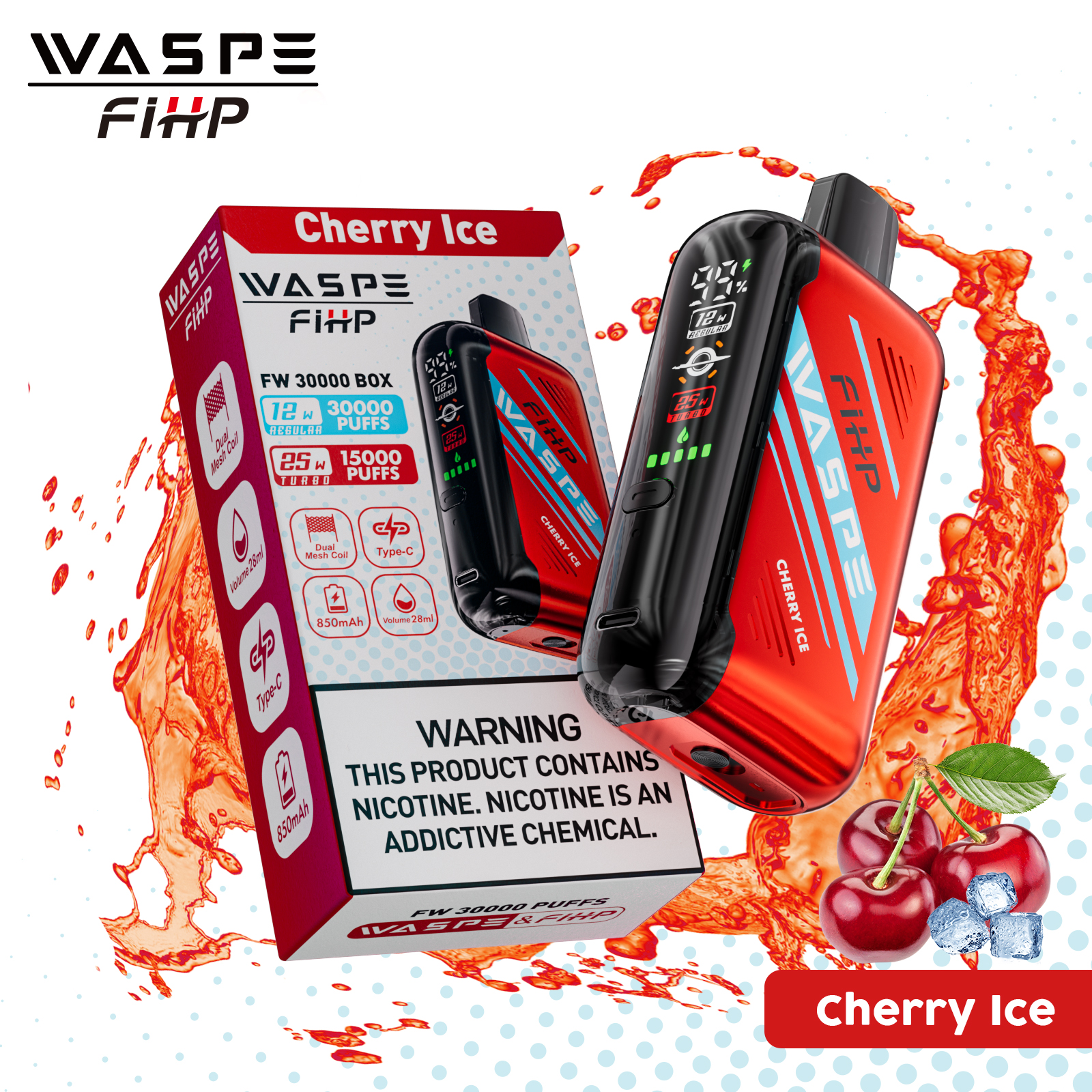 WASPE 30000 Cherry Ice