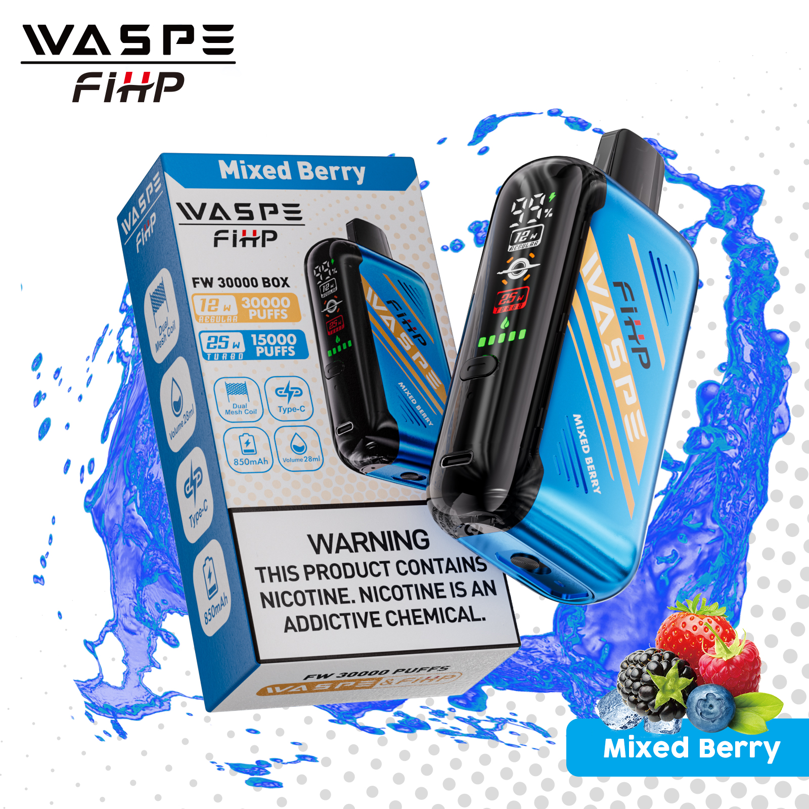 WASPE 30000 Mixed Berry