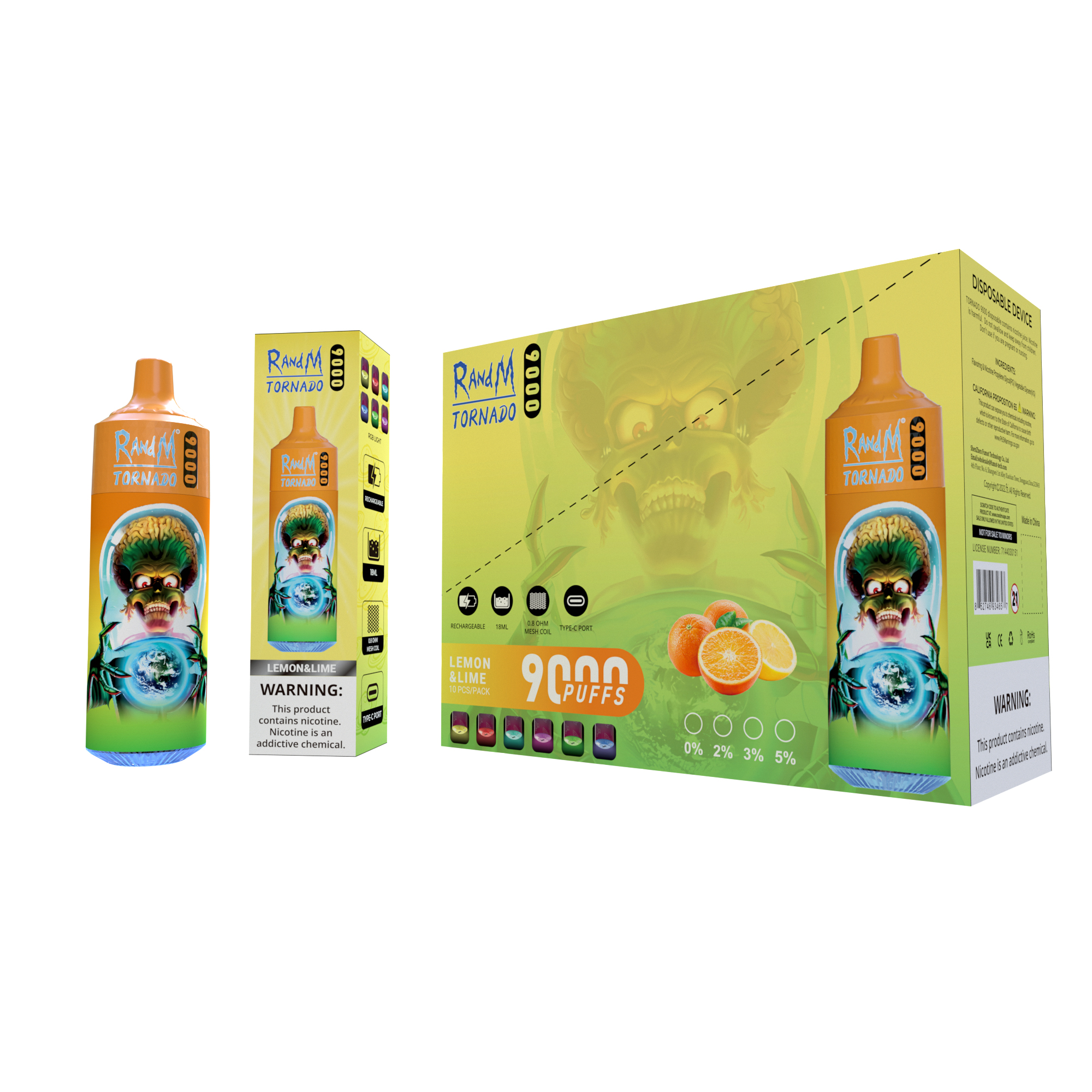 RandM Tornado 9000 Lemon&Lime
