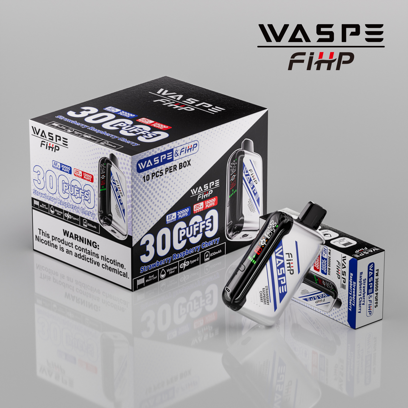 WASPE 30000 Strawberry Raspberry Cherry