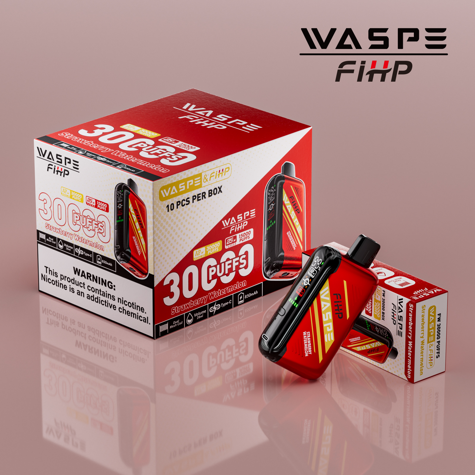 WASPE 30000 Strawberry Watermelon