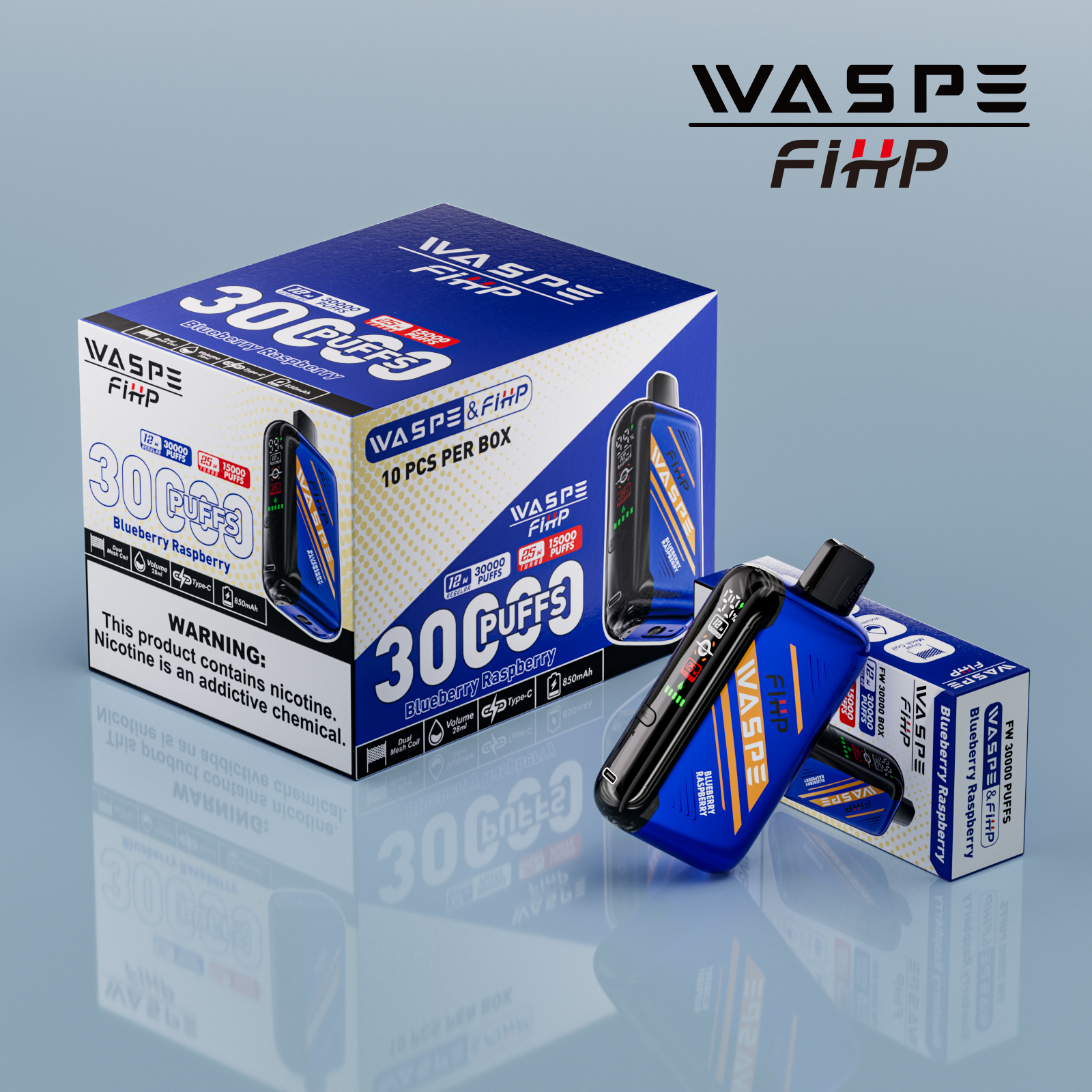 WASPE 30000 Blueberry Raspberry