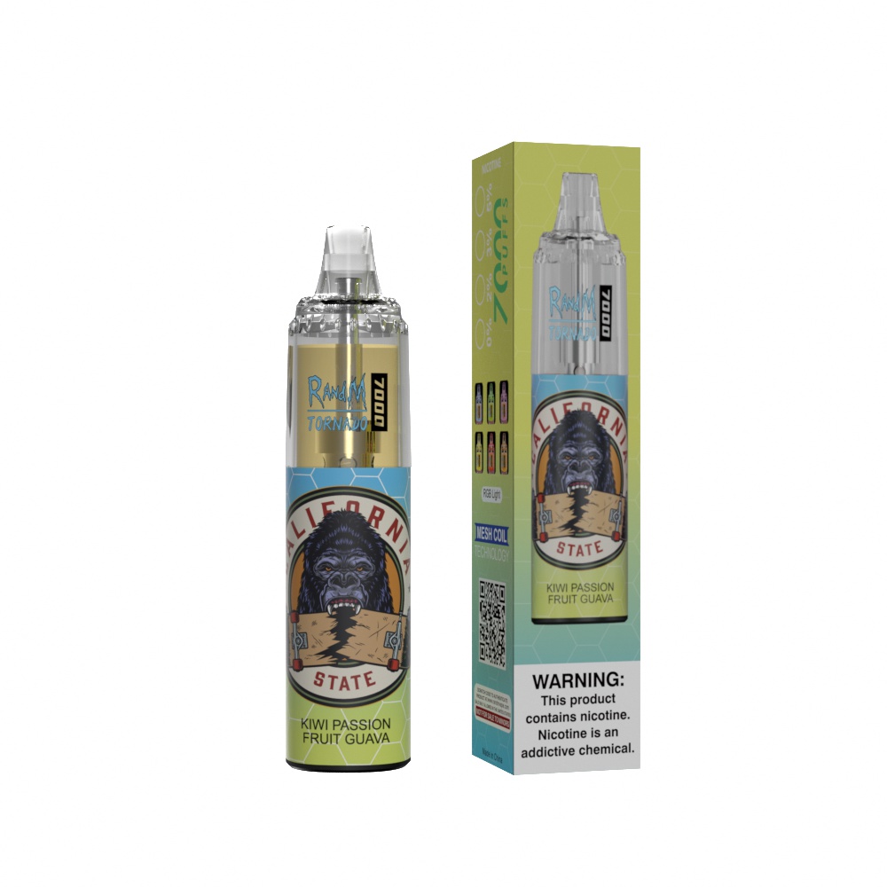 RandM Tornado 7000 Kiwi Passion Fruit Guava - Afbeelding 2
