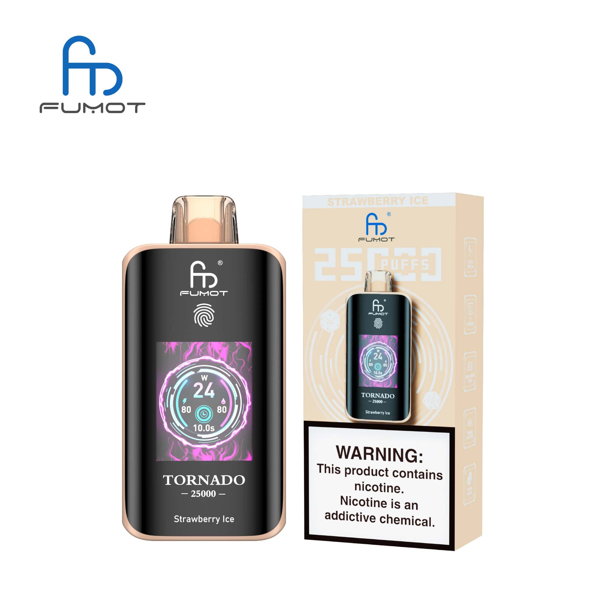 Fumot Tornado 25000 Strawberry Ice – Bild 3