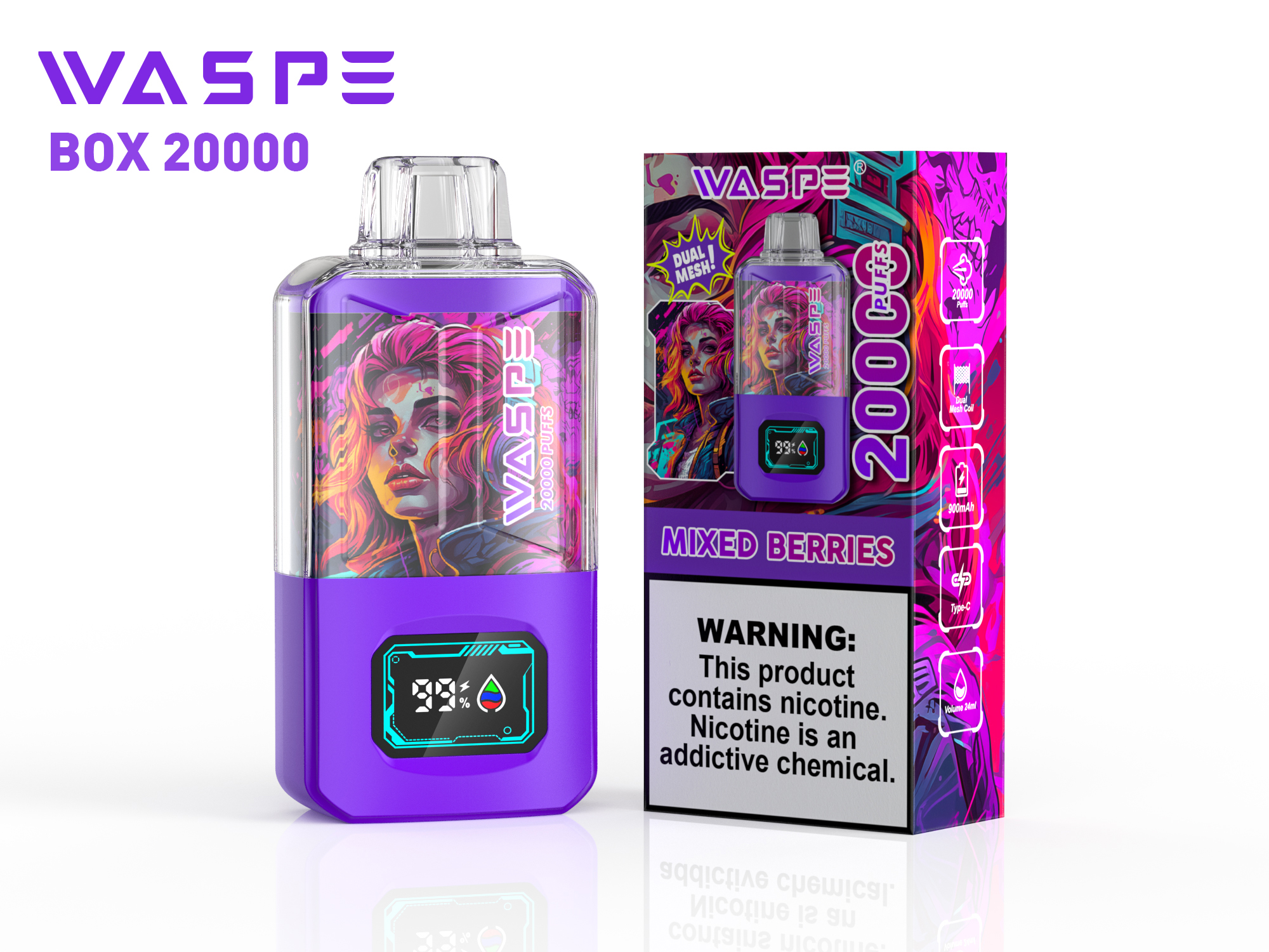 WASPE 20000 Mixed Berries