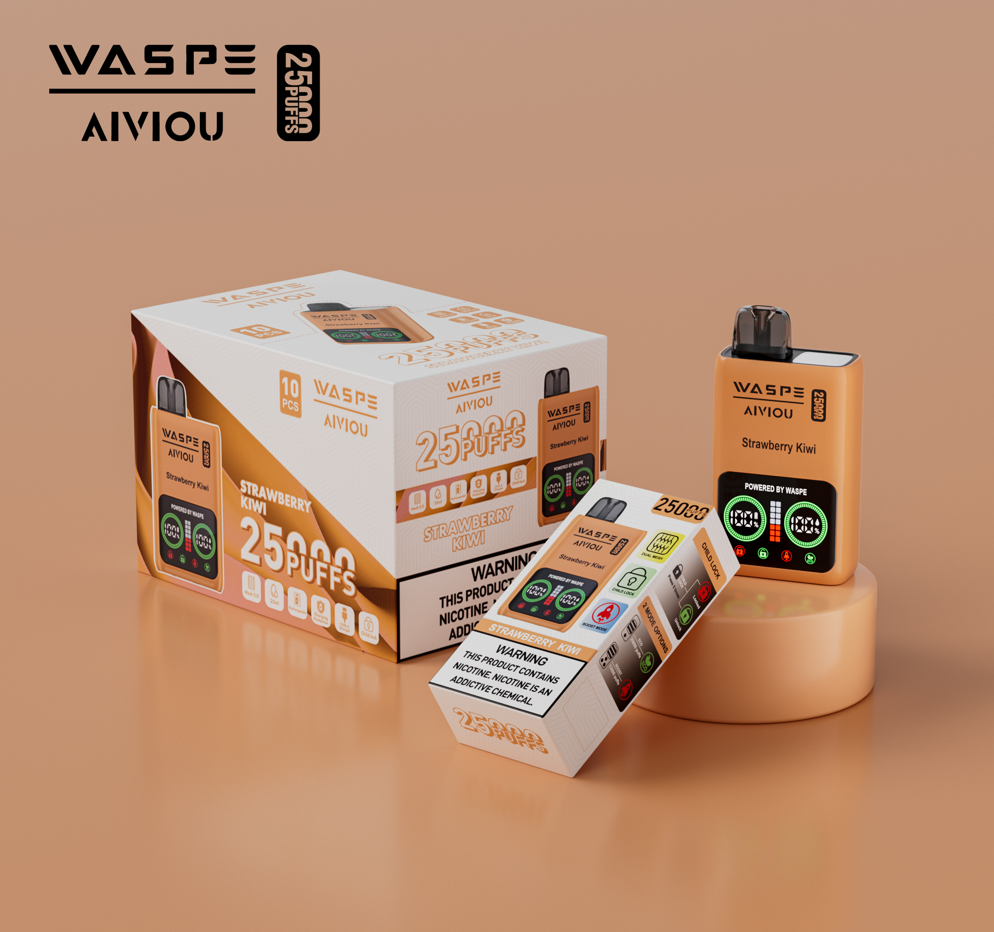 WASPE 25000 Strawberry Kiwi