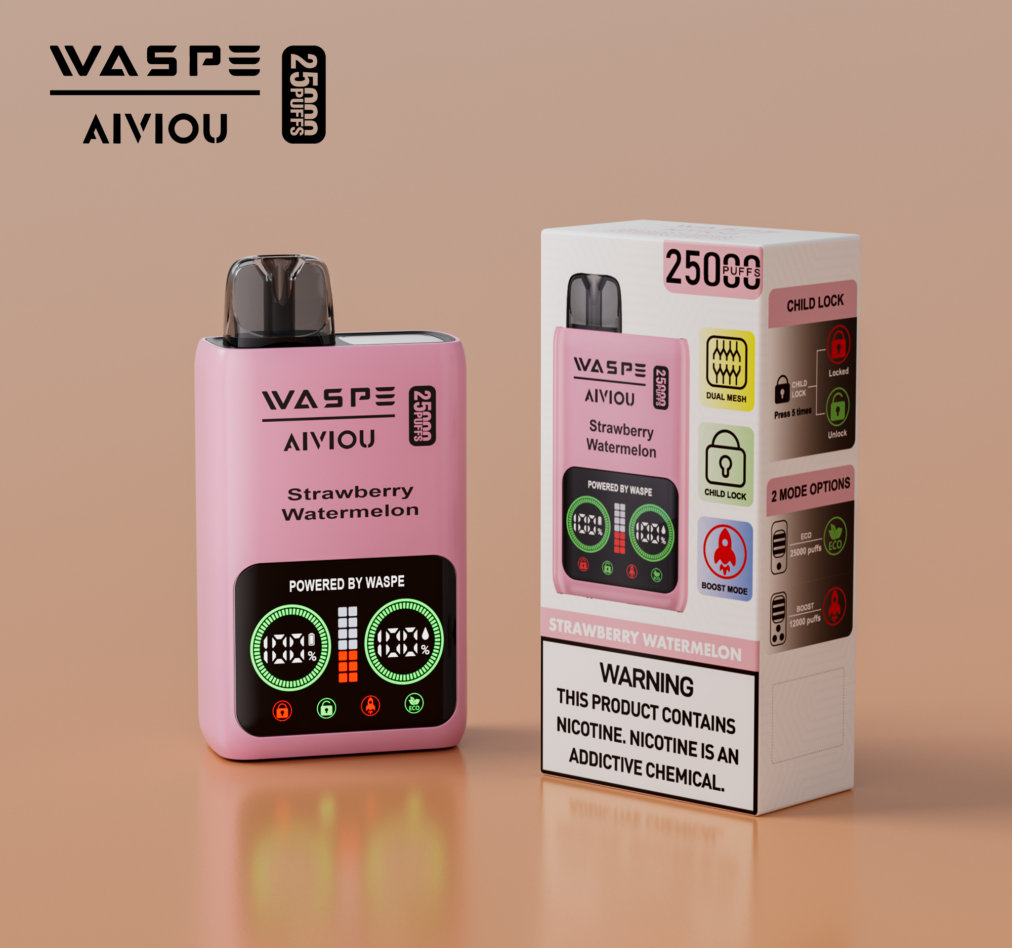 WASPE 25000 Strawberry Watermelon