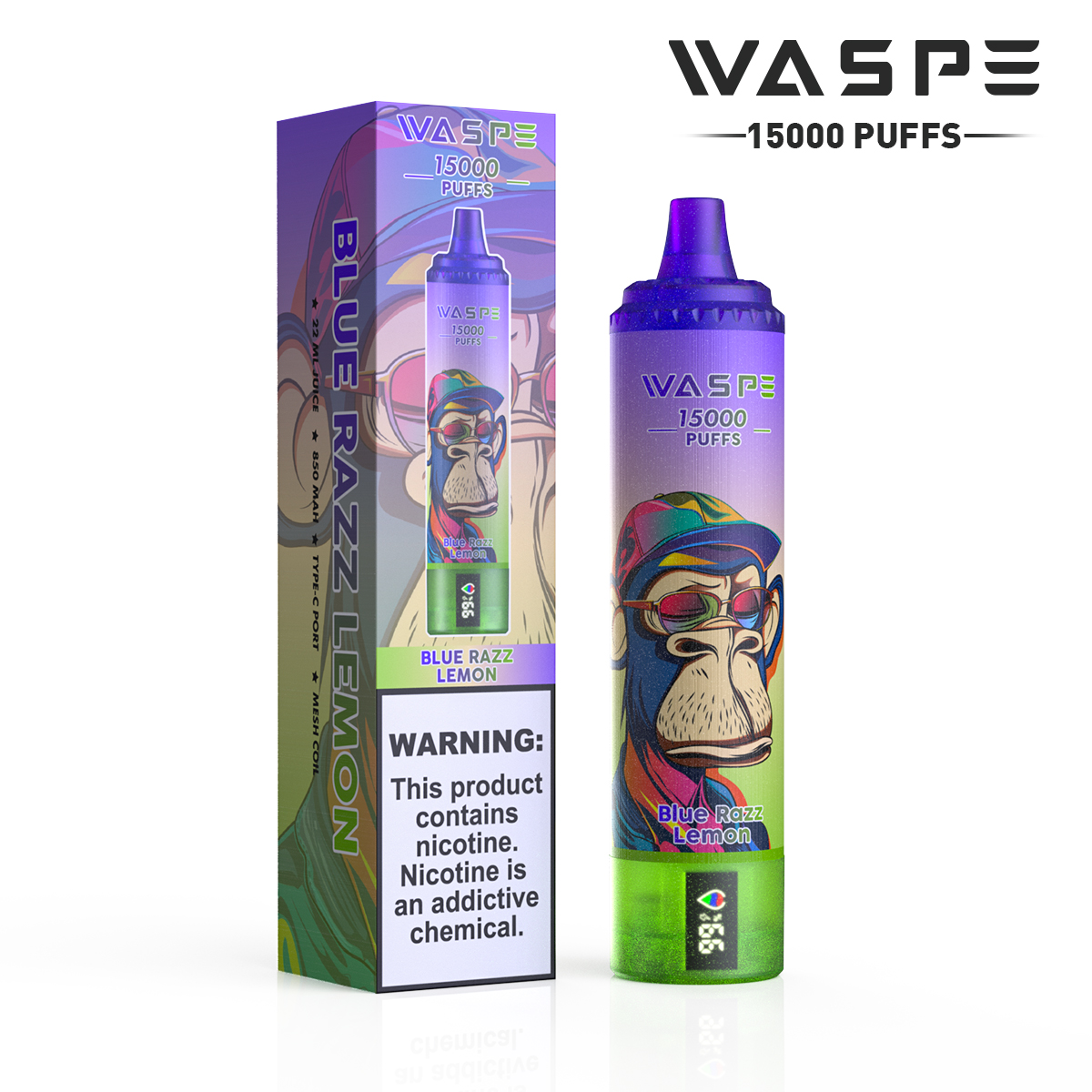 WASPE 15000 Blue Razz Lemon