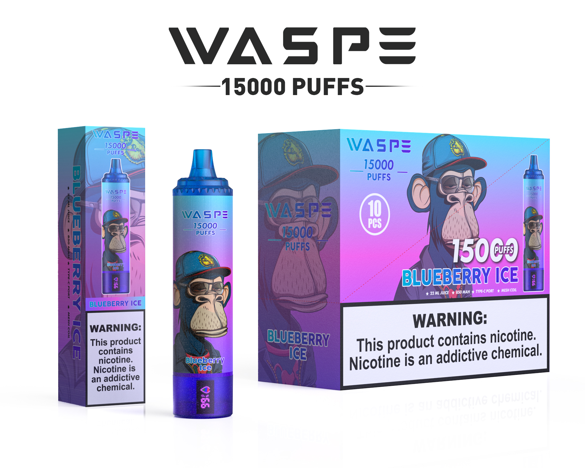 WASPE 15000 Blueberry Ice