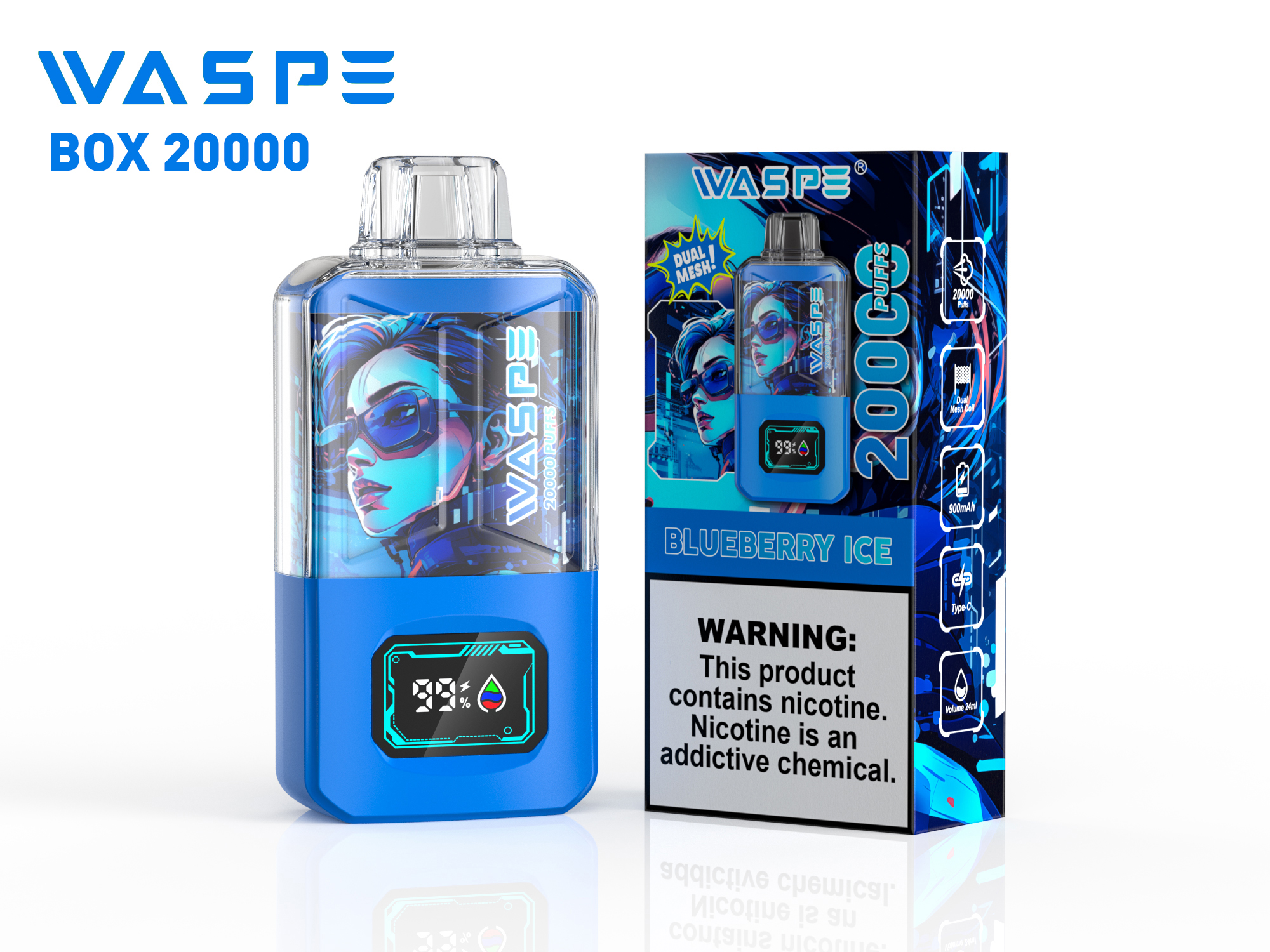 WASPE 20000 Blueberry Ice