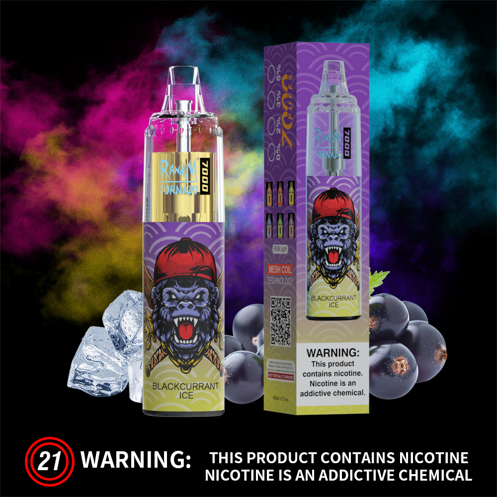 RandM Tornado 7000 Blackcurrant Ice