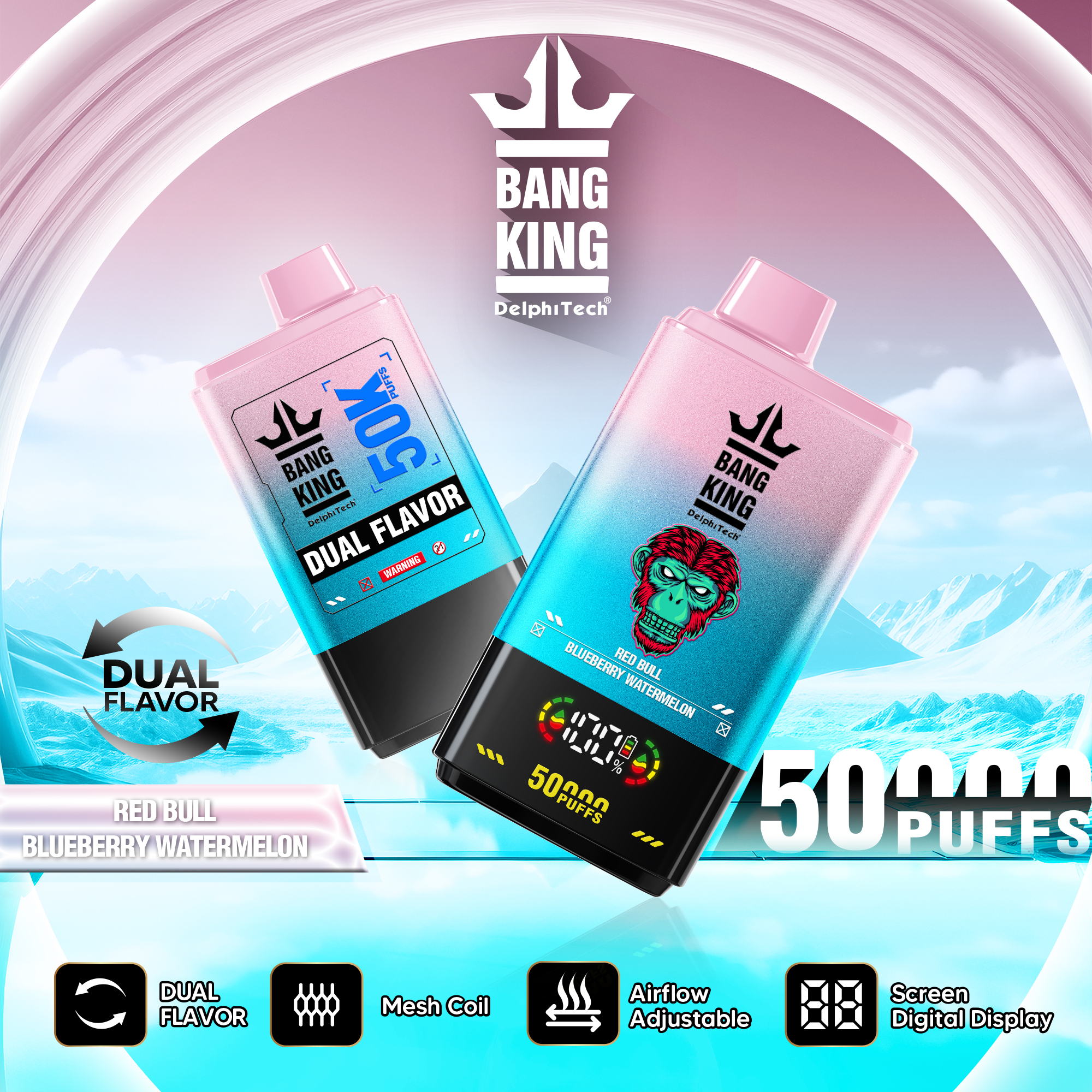 Bang King 50000 Red Bull/Blueberry Watermelon