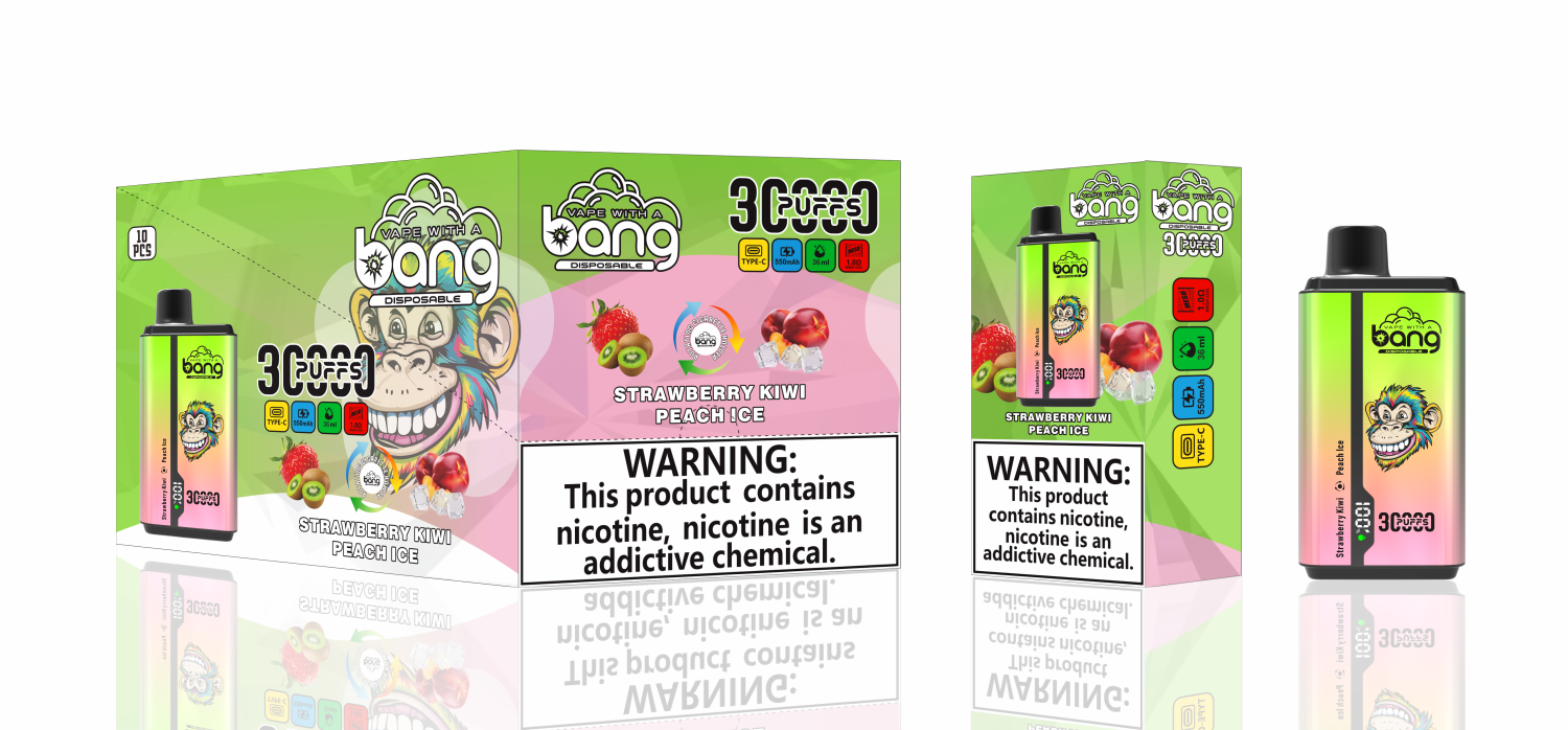 Bang King 30000 Strawberry Kiwi/Peach Ice