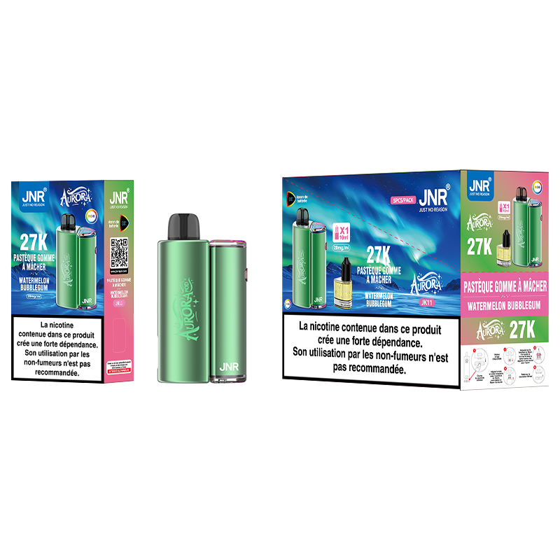 JNR Aurora 27000 Watermelon Bubblegum