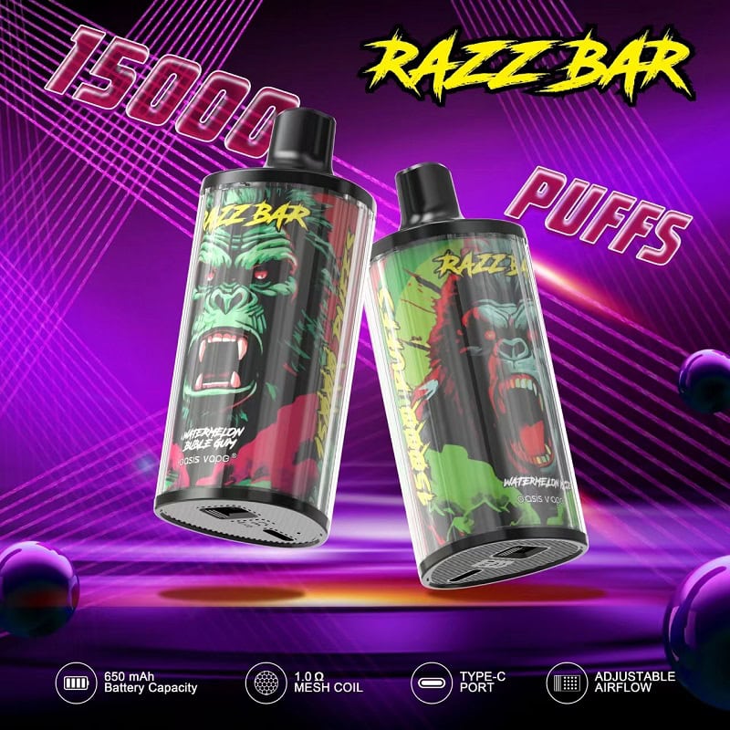 Razz Bar 15000 Strawberry Kiwi