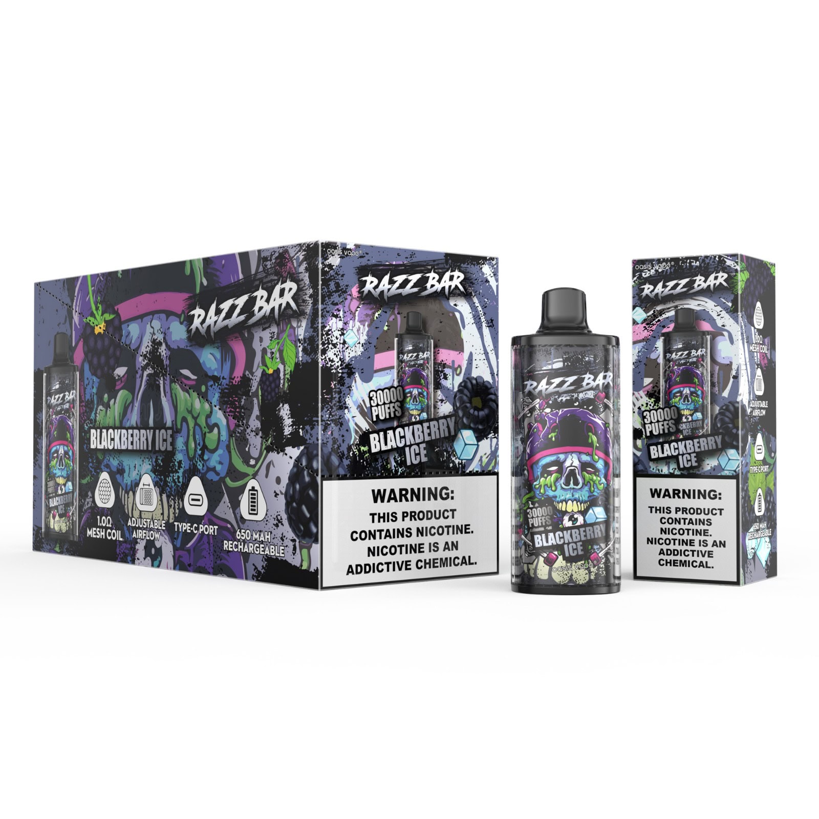 Razz Bar 30000 Blackberry Ice