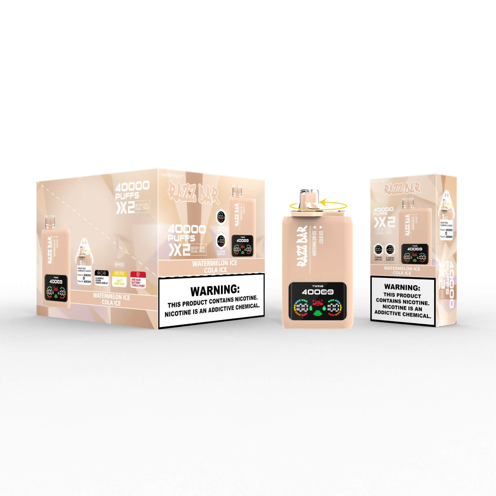 Razz Bar 40000 Watermelon Ice/Cola Ice