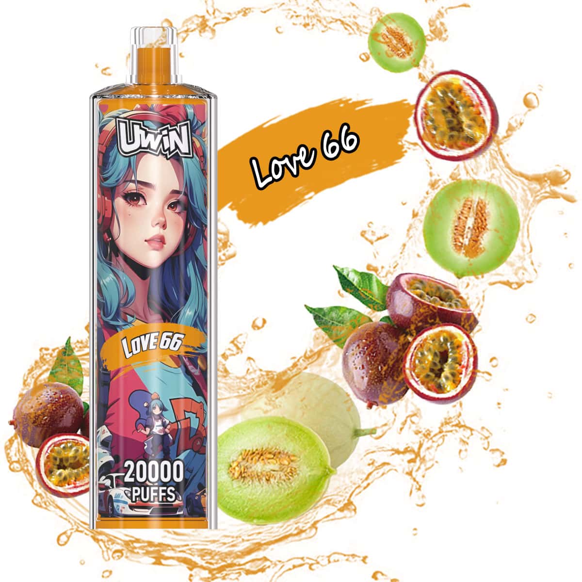 Uwin Shisha Hookah Crystal 20000 Love 66