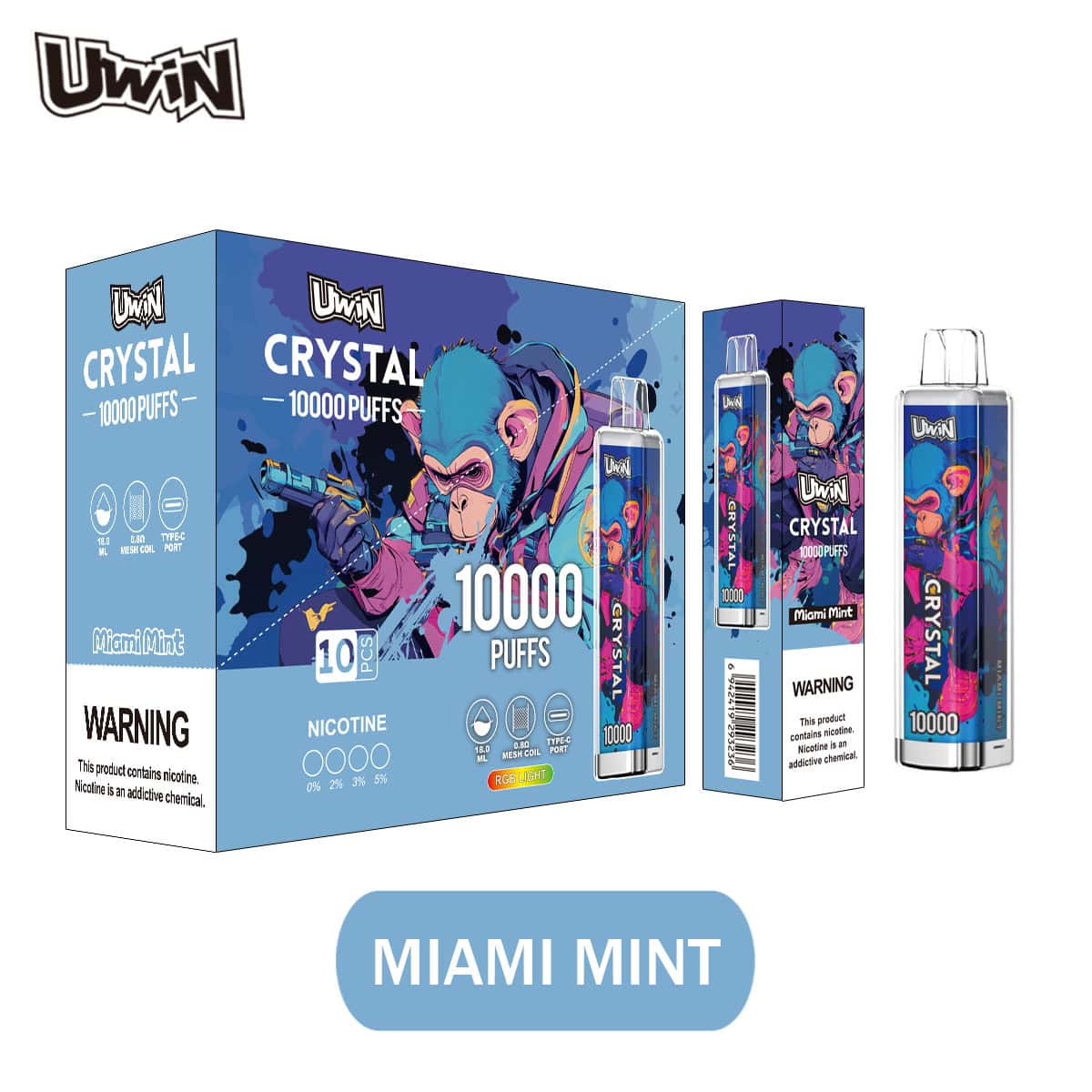 Uwin Crystal 10000 Miami Mint