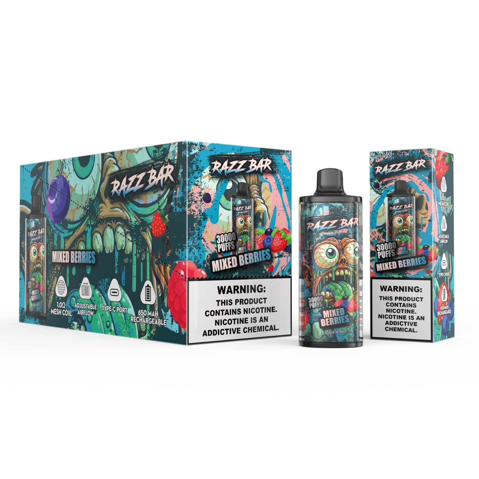 Razz Bar 30000 Mixed Berries