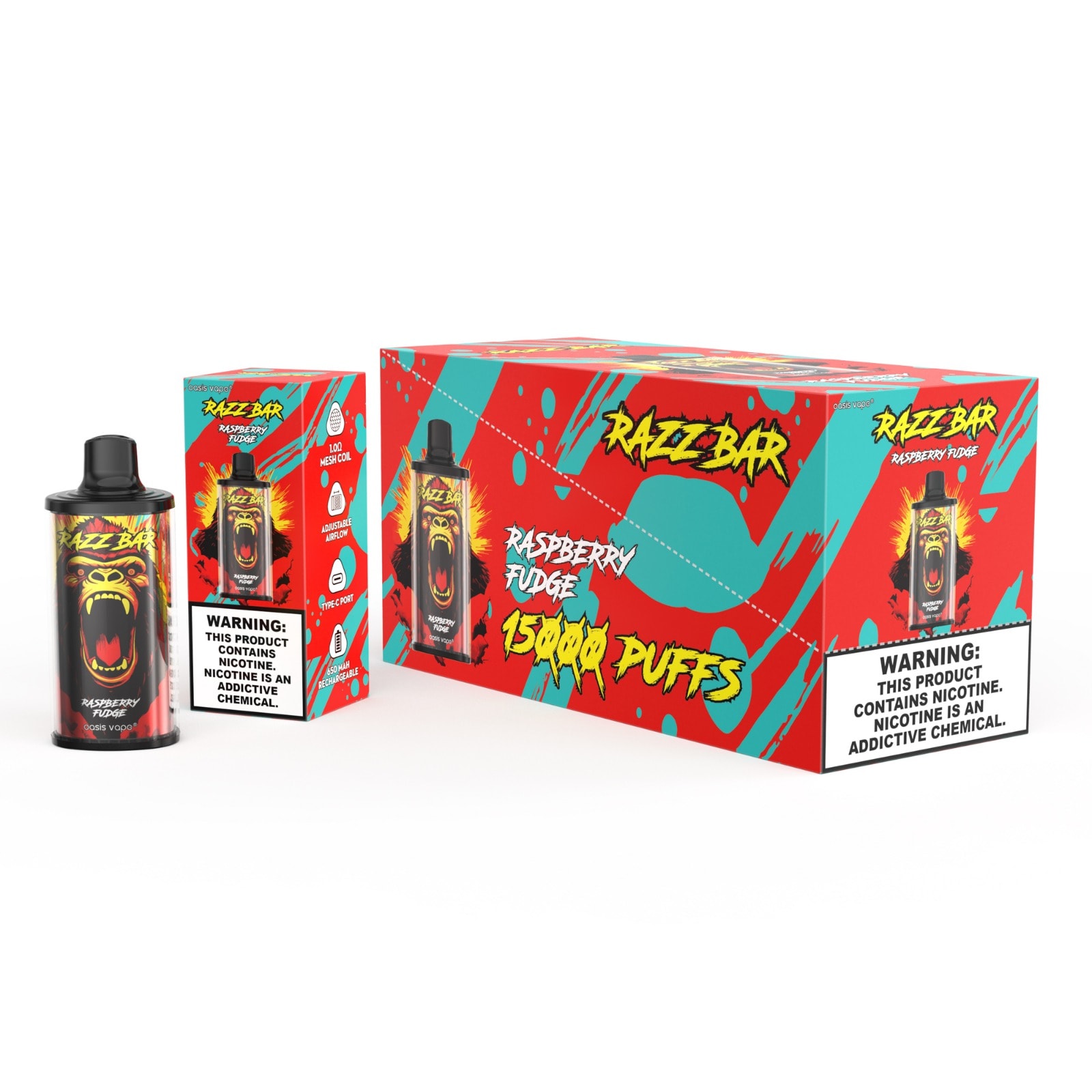 Razz Bar 15000 Raspberry Fudge