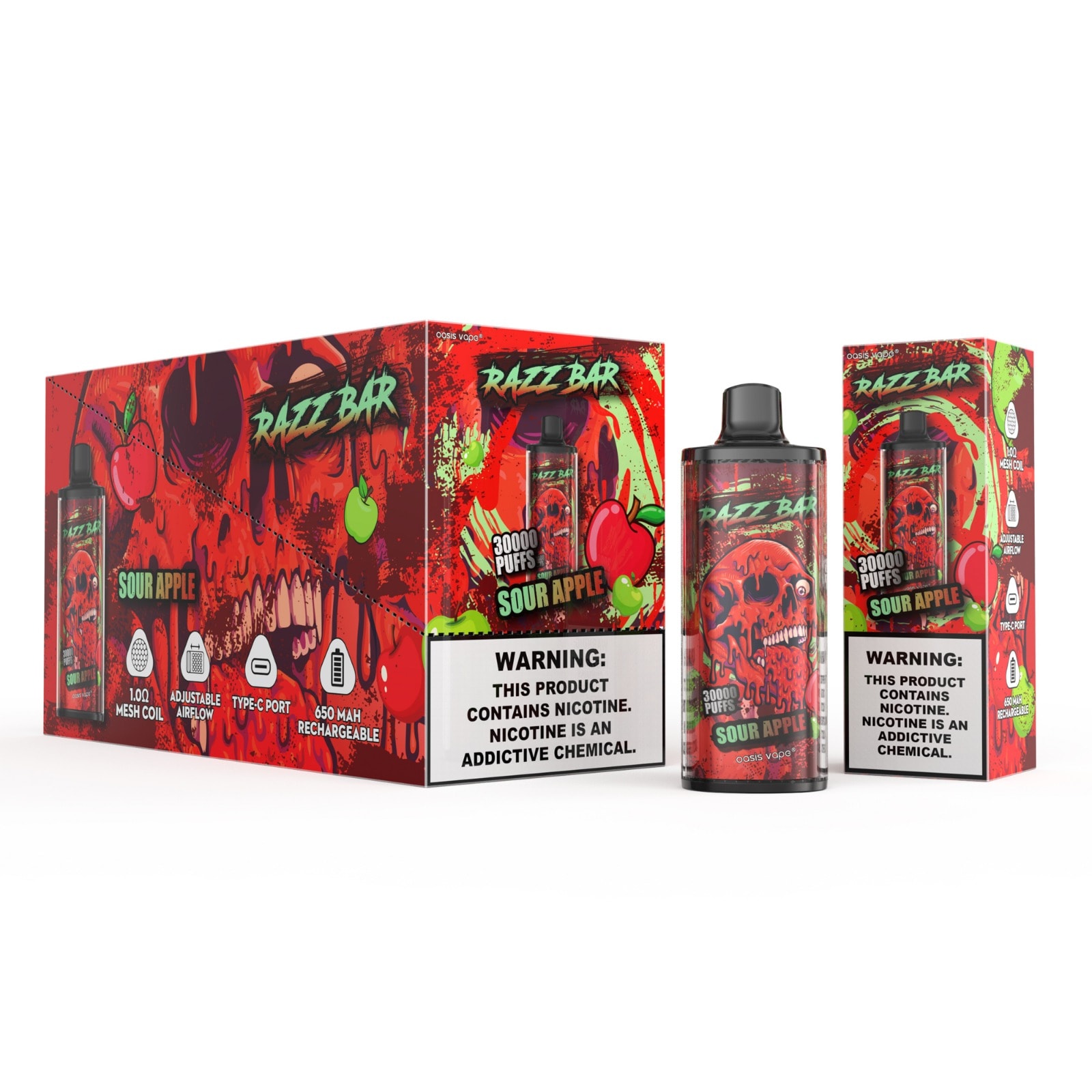 Razz Bar 30000 Sour Apple