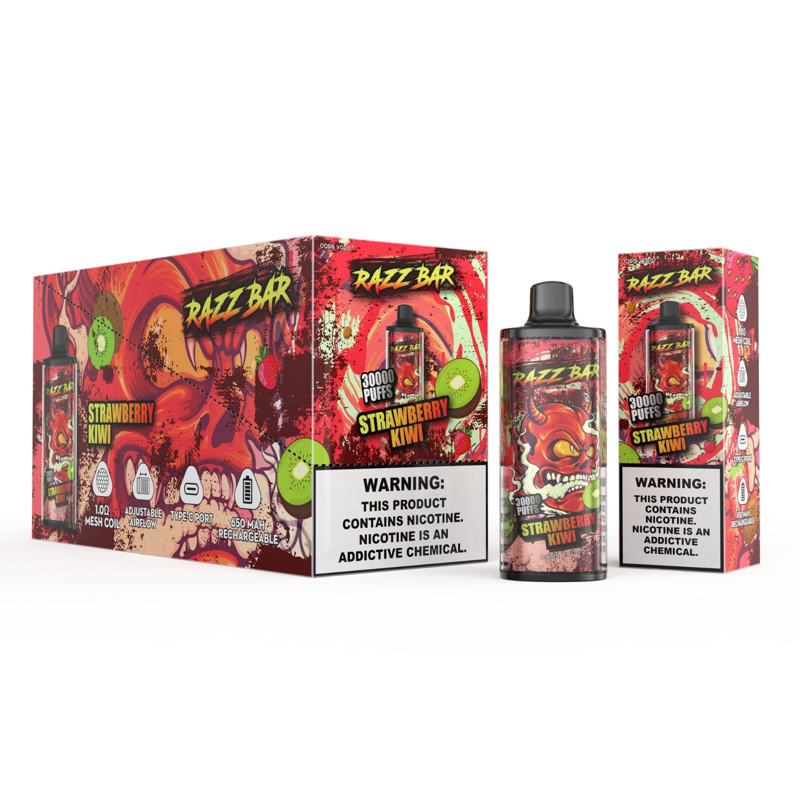 Razz Bar 30000 Strawberry Kiwi