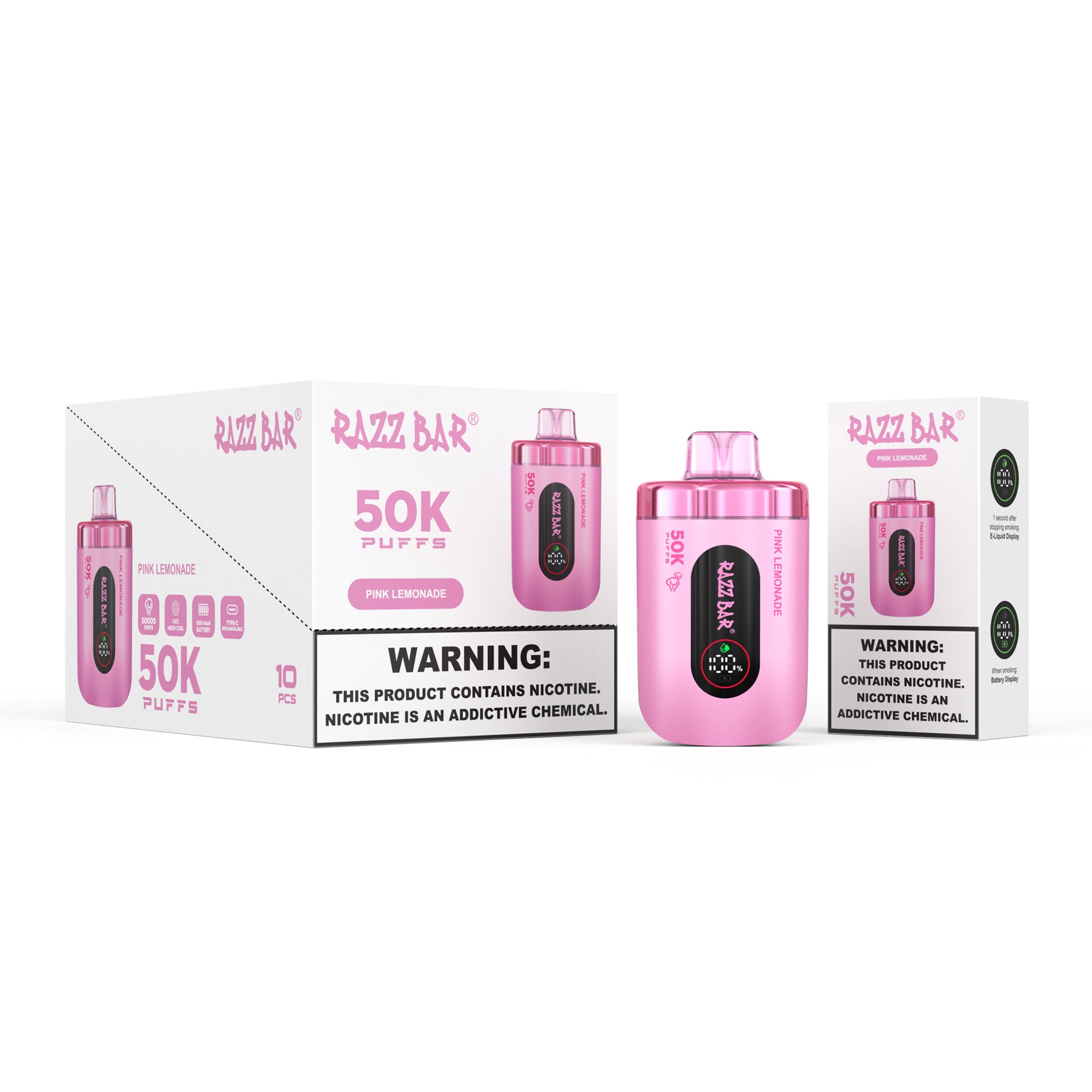 Razz Bar 50000 Pink Lemonade