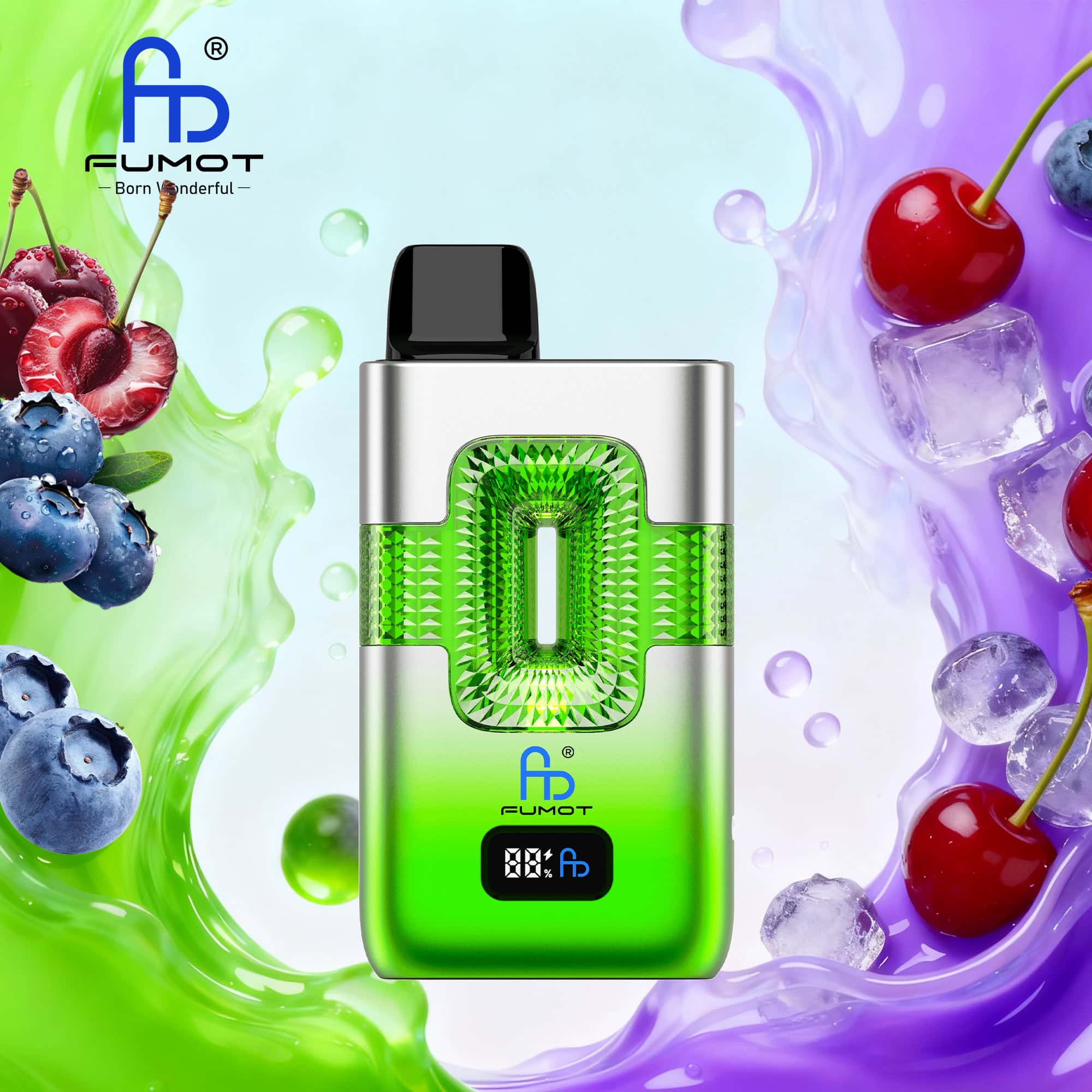 Fumot ECO 2in1 50K Cherry Ice/Blue Razz Cherry
