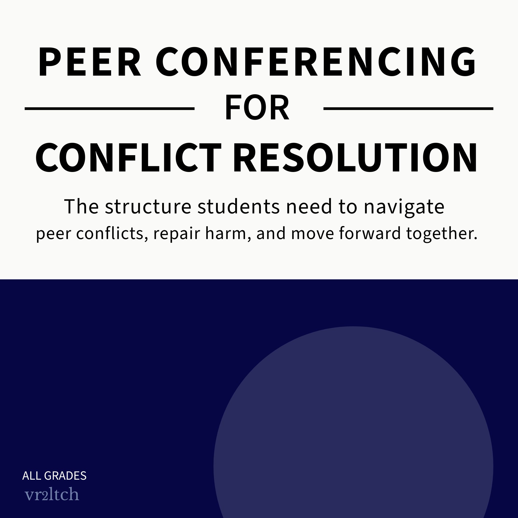 Peer Conferencing for Conflict Resolution