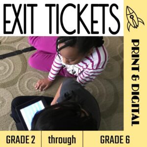 Library Exit Tickets Grades 2-6