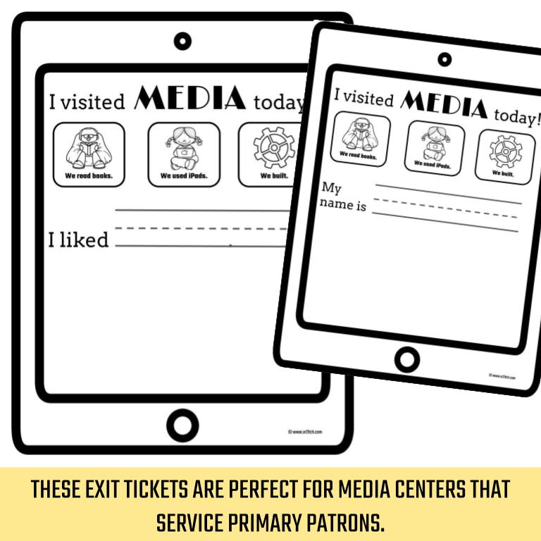 Library Exit Tickets: PreK to Grade 2 - Image 3