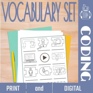 Coding Vocabulary Worksheets