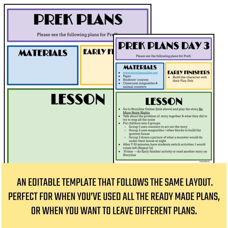 No Prep Library Sub Plans: PreK and Kindergarten - Image 4