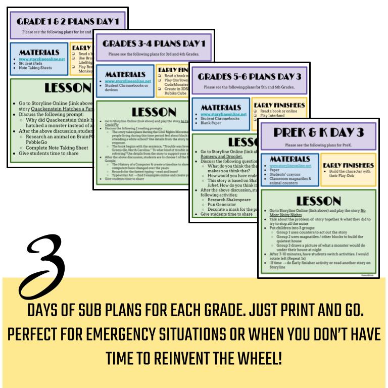 No-Prep Library Sub Plans: PreK-6 - Image 4