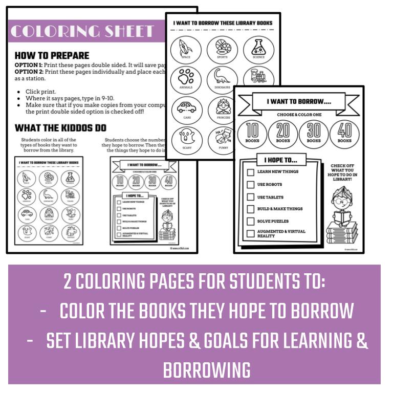 First Day Library Activities: Kindergarten - Image 3