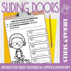 Books as Sliding Doors: Book Tasting Activities