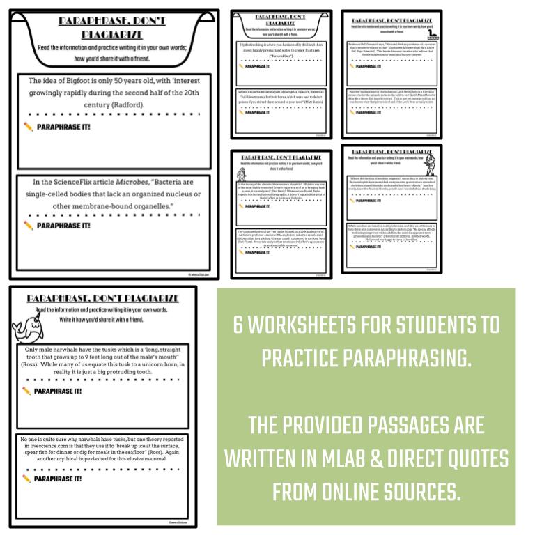 Paraphrasing and Plagiarism Activities - Image 4