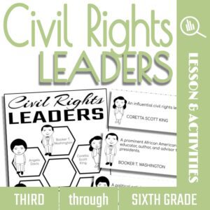 Interactive activities and resources to teach children about Civil Rights Leaders