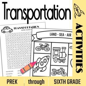 Transportation Week activities for the school library