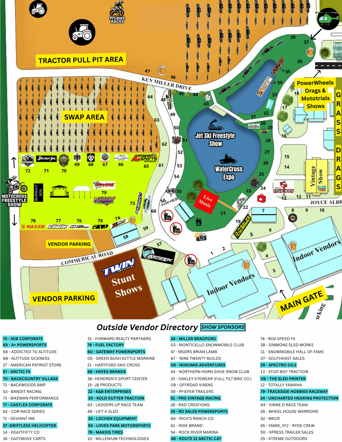 Outdoor Vendor Directory Map