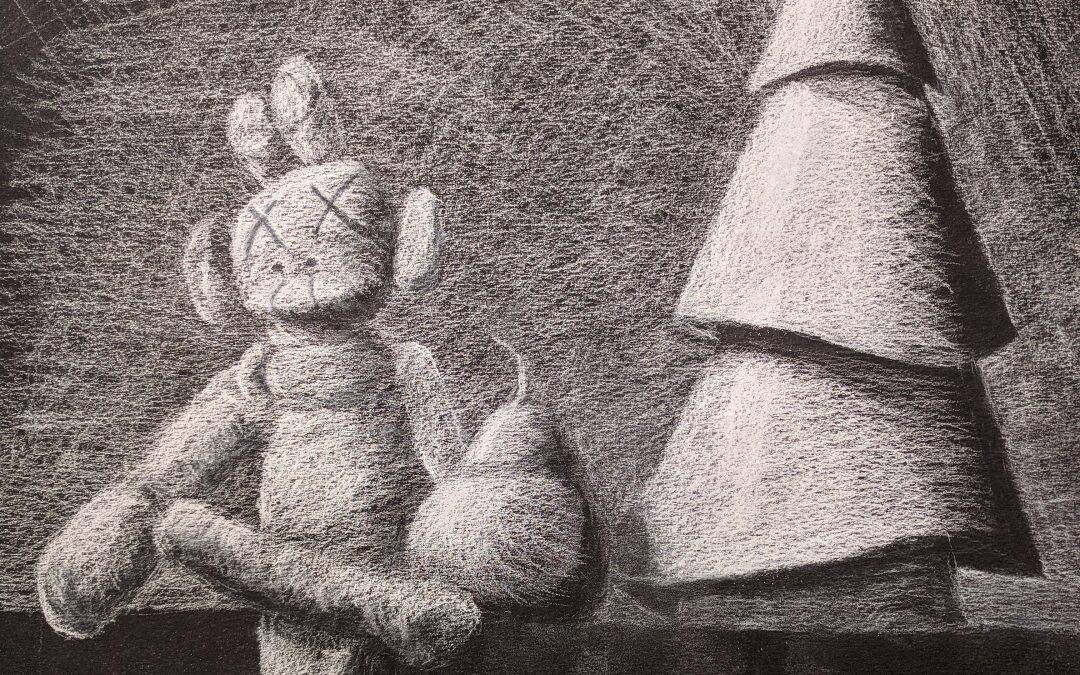 White Charcoal Still Life